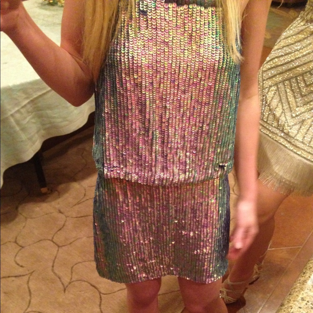 Topshop Iridescent Sequin Set - image 1